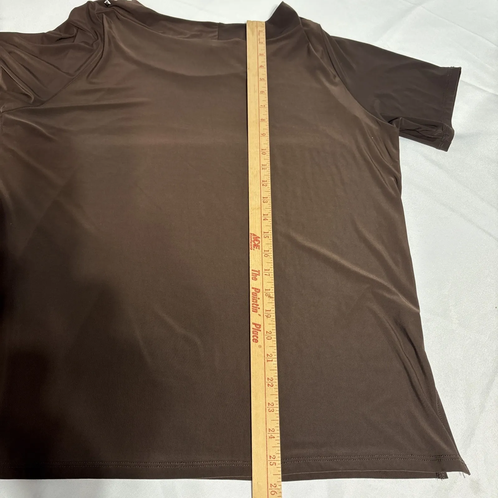 Essential Top Shirt‎ Sleeve 2XL Beaded Brown Size XXL - Image 10