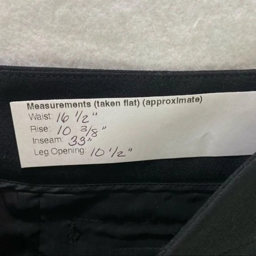 Lafayette 148 New York Black Stretch Virgin Wool‎ Bootcut Pant Size 10 - Image 9