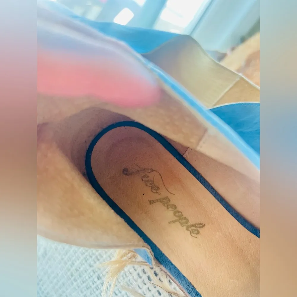 ✨Free People Royale Indigo Flats size 40 NEW - Image 8