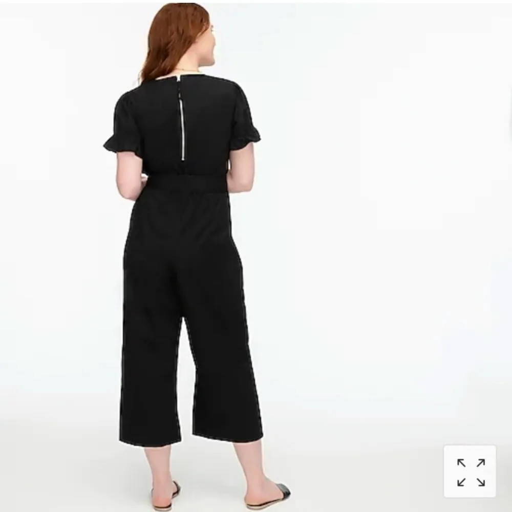 Ruffle stretch cotton poplin jumpsuit - Image 7