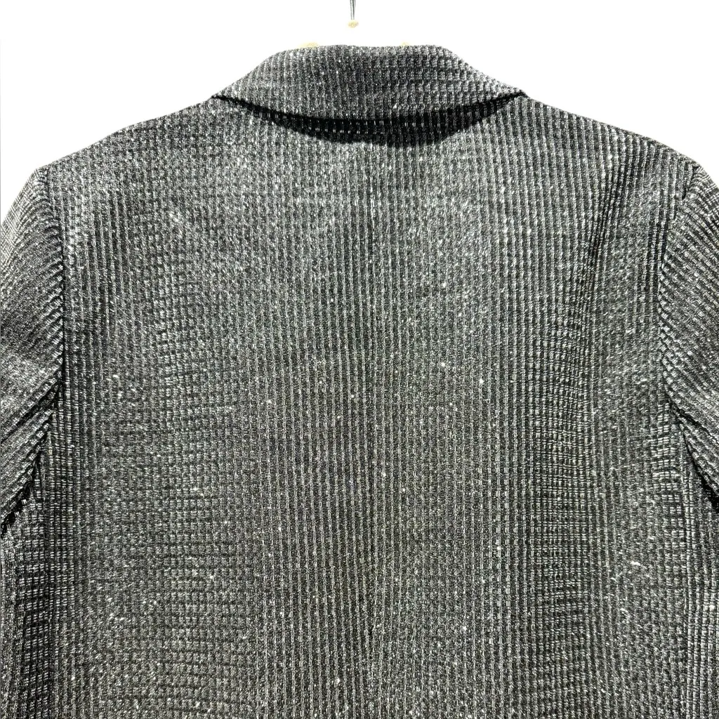 Know One Cares Metallic Blazer Medium | Double Breasted Sparkle Jacket - Image 6