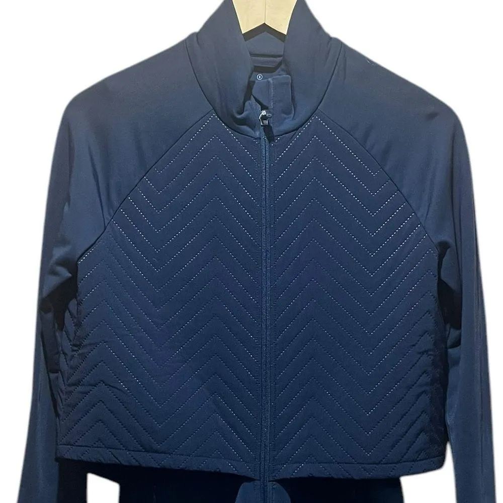 Sweaty Betty Fast Track Padded Running Jacket Navy Blue Size Small - Image 5