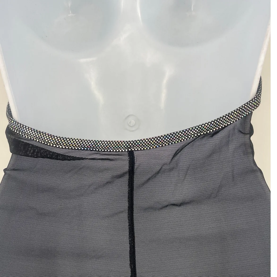 Sentimental by Sam Hourani Y2K Dress OS Metallic Festival Street Mesh Club Rave Silver Size M - Image 6