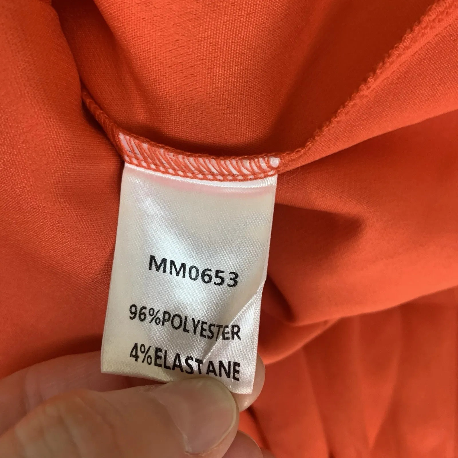 DOUBLE CRAZY Orange Wide Leg Trousers Modern Minimal Statement Large - Image 3