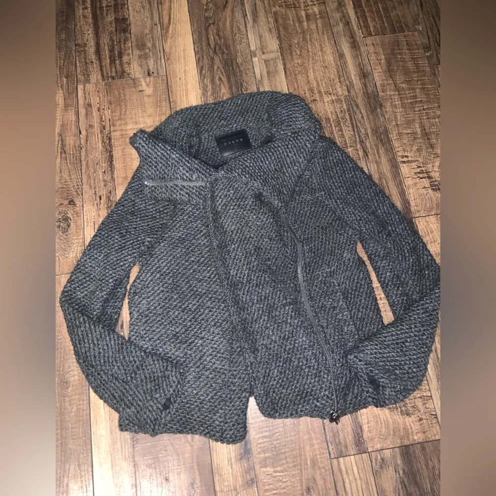 Blanknyc friend zone tweed jacket boho moto fall casual S $128 nwot Coat revolve - Image 3