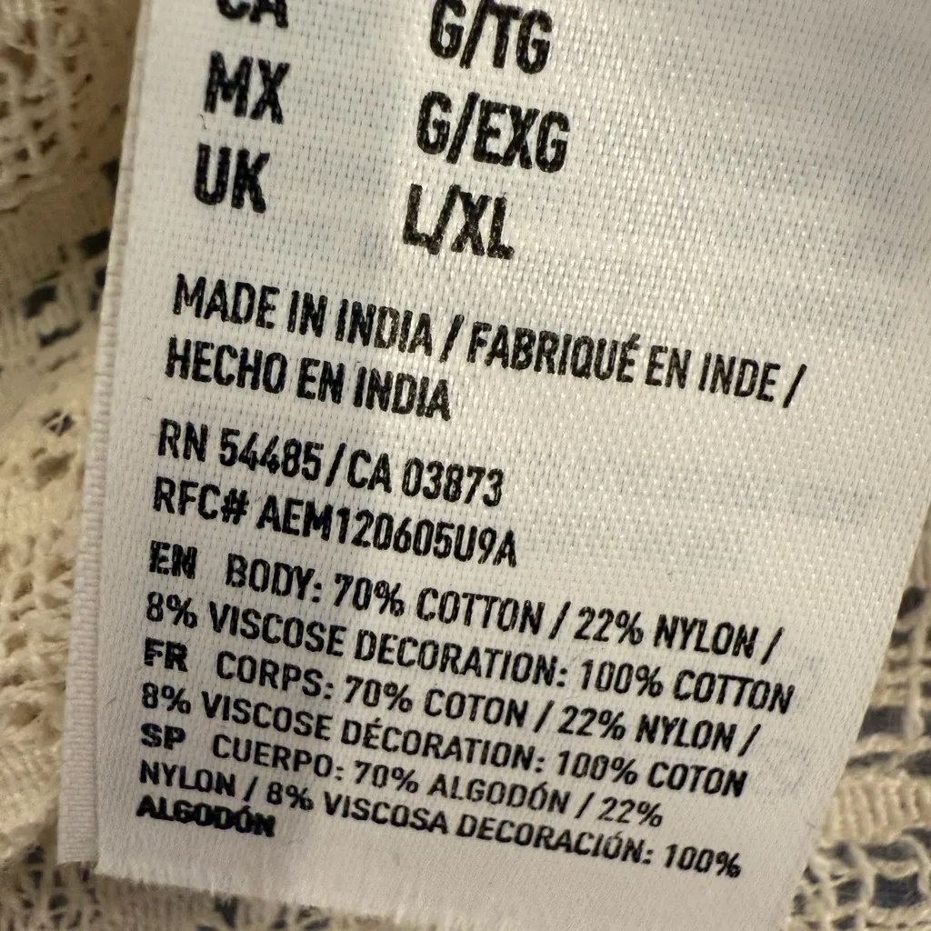 American Eagle Outfitters Cream Lace Cardigan - Image 4