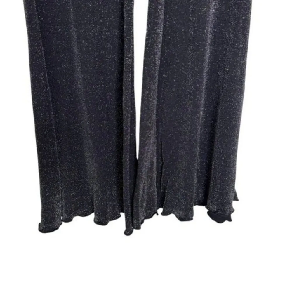 NWT SLEEPER Cosmos Black Sparkle Flare Luxury Party Pajamas 2 Piece Set Size S - Image 8