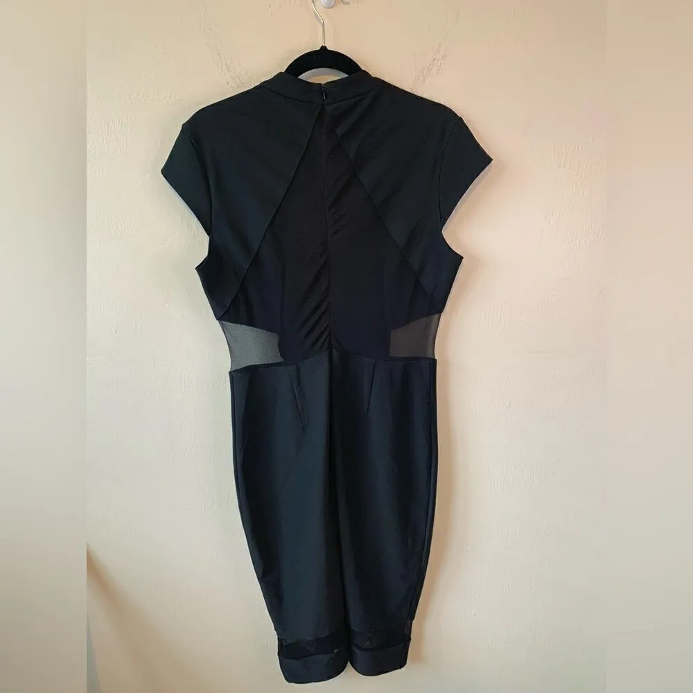ABS Allen Schwartz Black mesh dress size 12 - Image 2