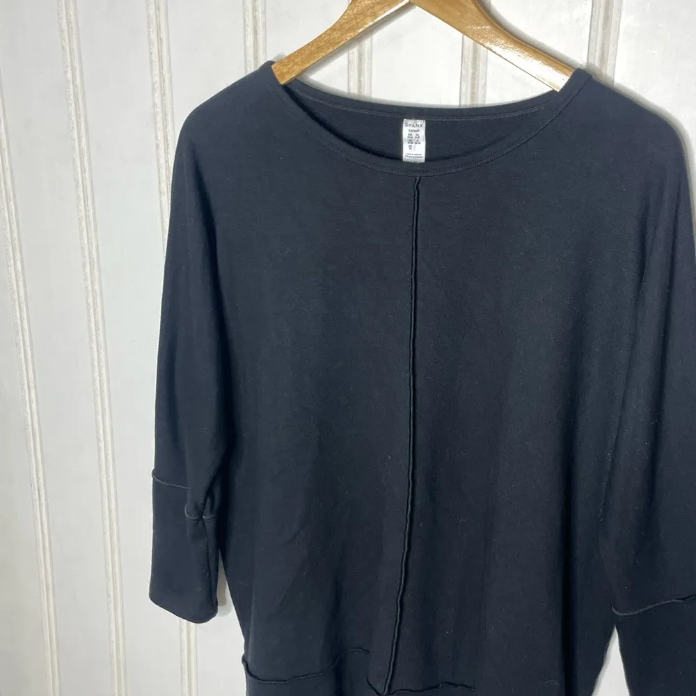 Spanx  Black Pullover Sweater 3/4 Sleeve Size Small 465 - Image 8