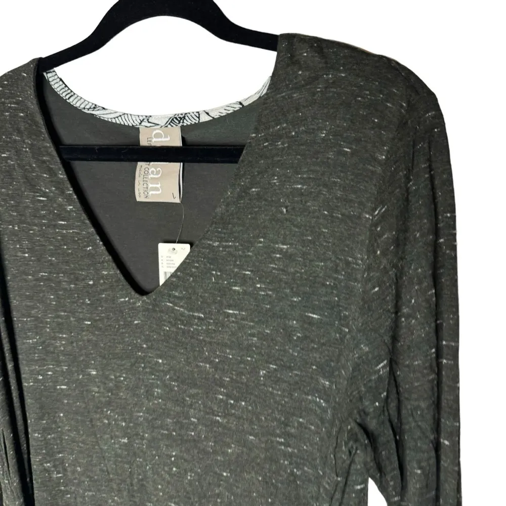 Anthropologie Dolan Left Coast Collection Tied Tee Dress Green Large - Image 3