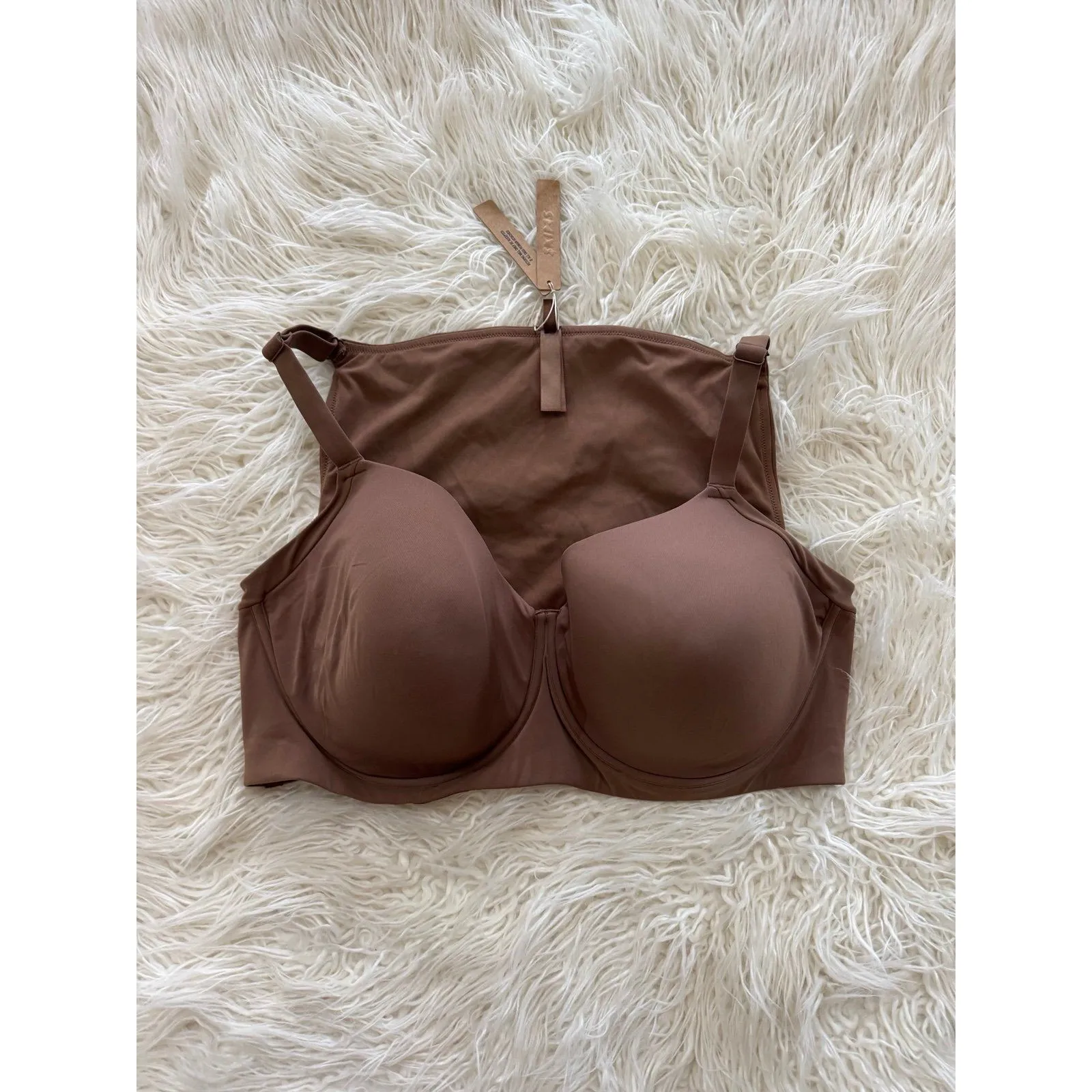 Skims Fits Everybody Back Smoothing Full Coverage Bra Jasper Size 44DDD - Image 4