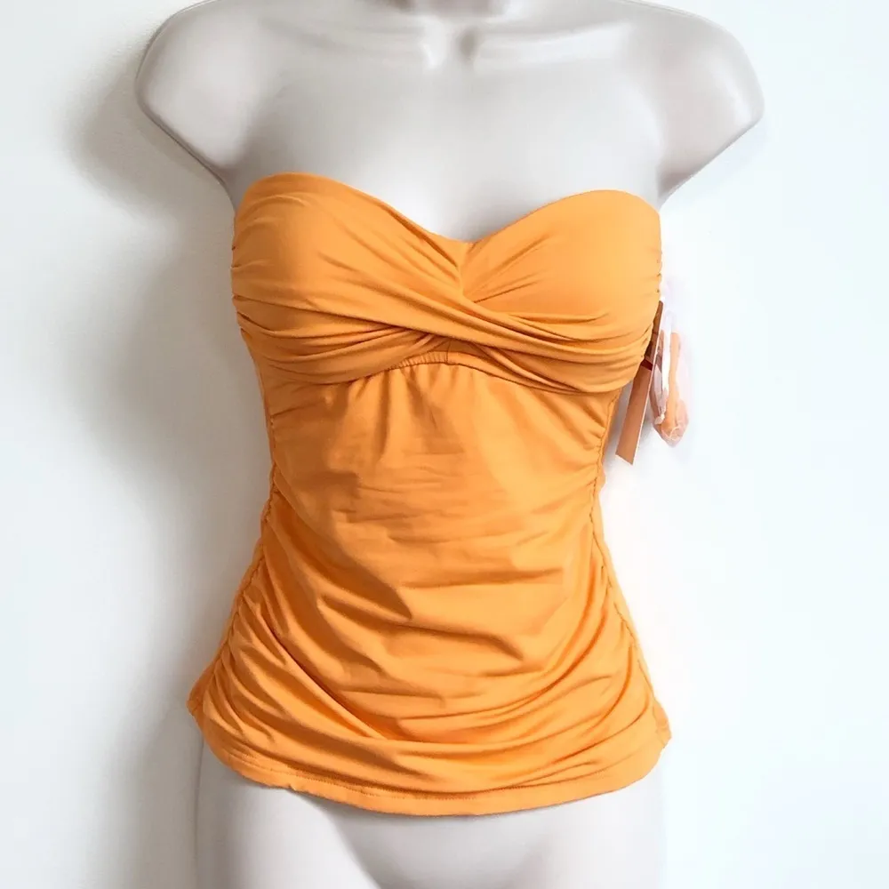 🆕 Anne Cole twist front bandeau tankini sw… - Image 5