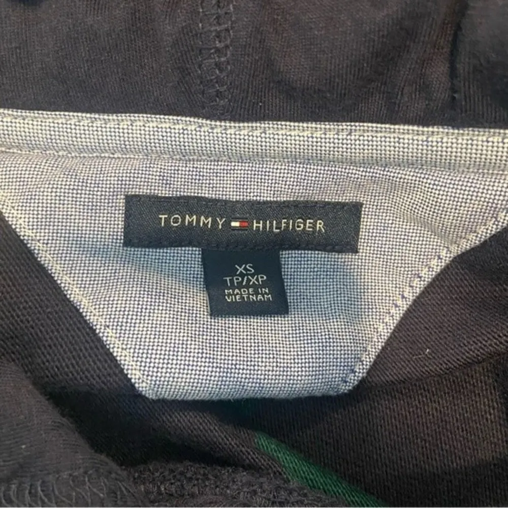 Tommy Hilfiger Classic Polo Colorful Stripes Hoodie Size XS Oversized Boxy Fit - Image 6