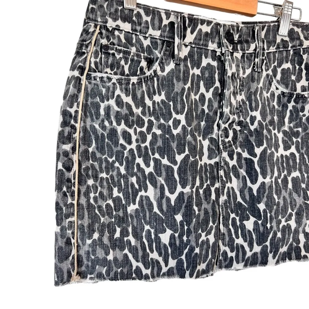 Mother The Vagabond Mini Fray distressed leopard - Image 3