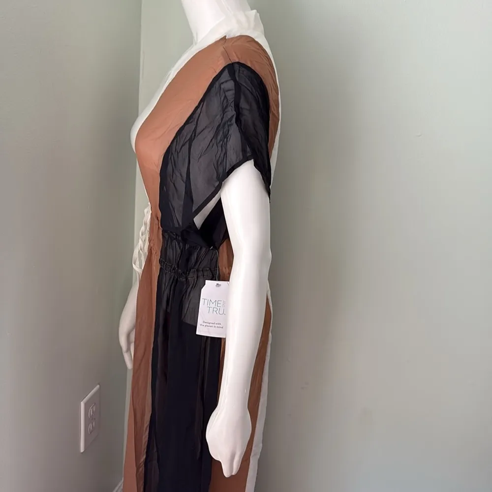 TIME AND TRU Swim Coverup NEW Black Size 8 - Image 7