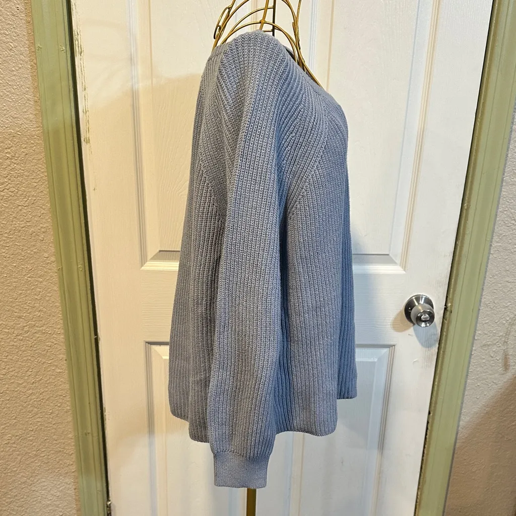 Banana Republic Sky Blue Knit Pullover 100% combed cotton - Image 4