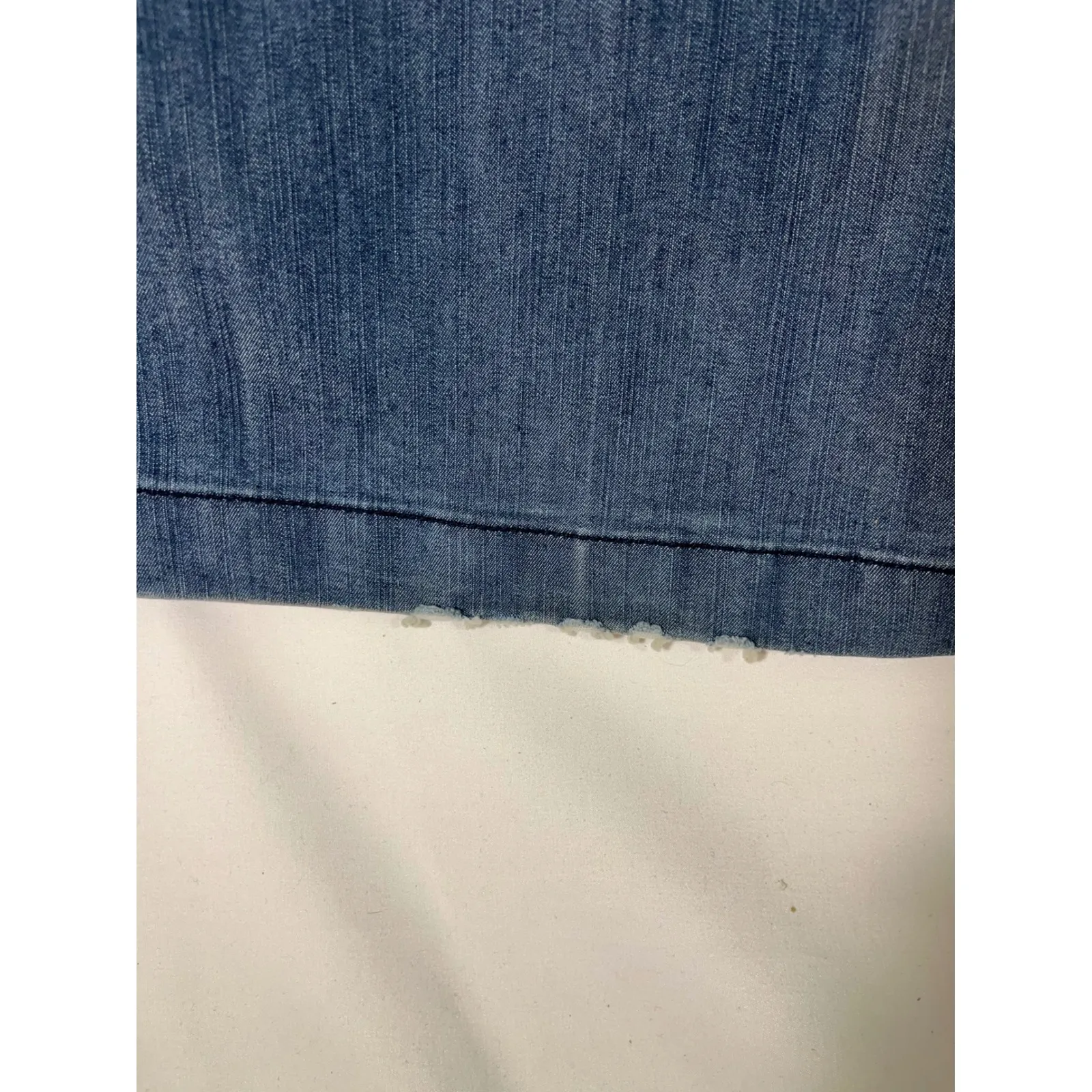 XXI Wide Leg Denim Jeans Women's Blue Wash Flare Cropped Trendy Retro Chic Sz 28 - Image 8