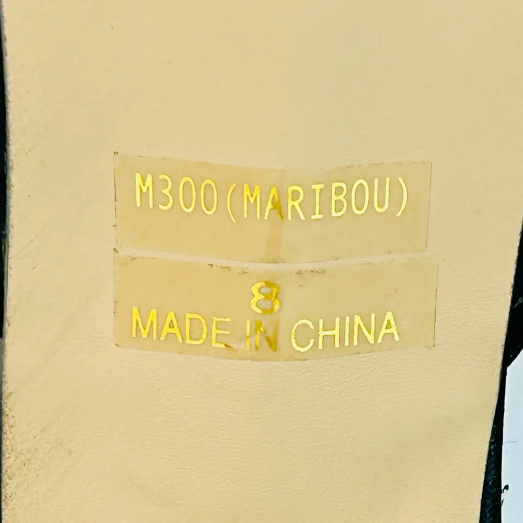 Vintage Frederick’s of Hollywood Black Maribou Feather and Silk Heels 4” size 8 - Image 8