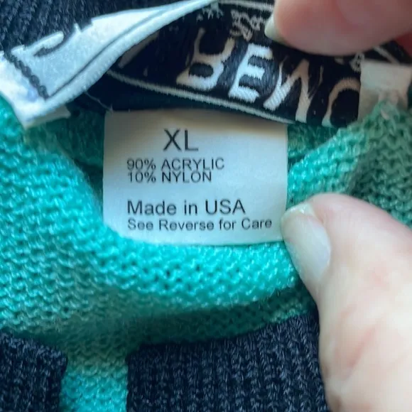 San Remo Vintage‎ sweater XL Agua/Black Black - Image 7