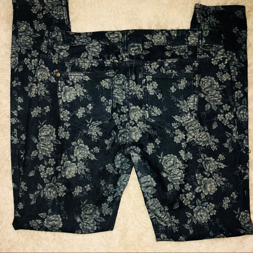 American Rag  floral print jeans - Image 3