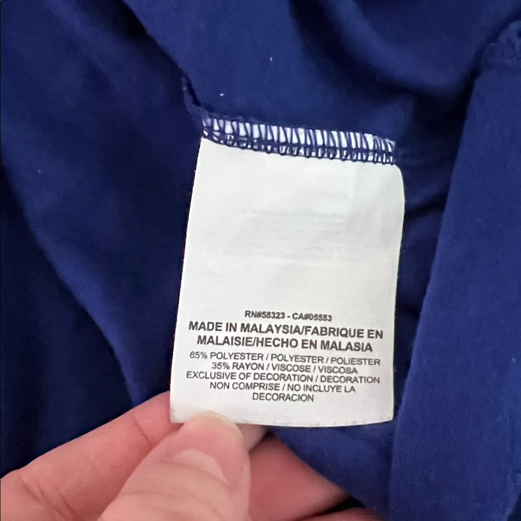 Nike Dri-Fit Blue Loose Fit Tee Shirt Size Medium - Image 7