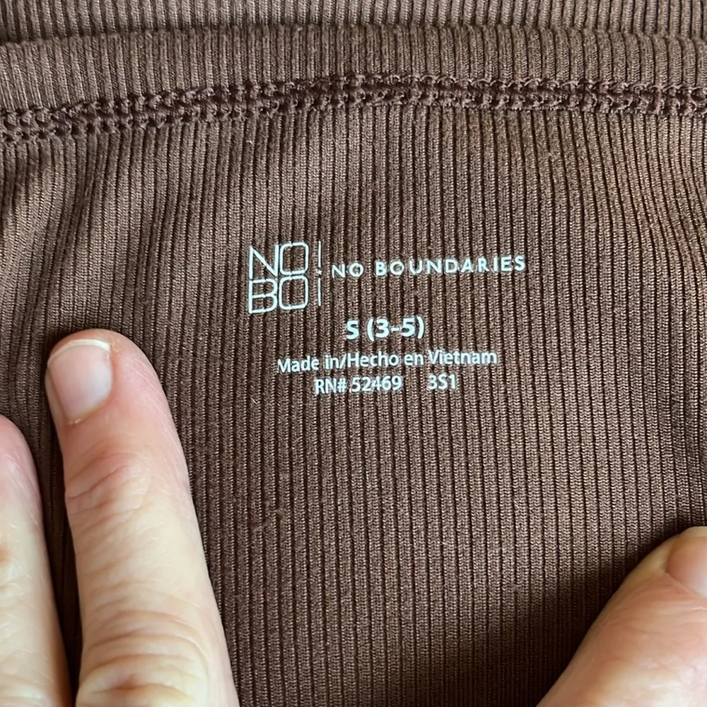 Cami Ribbed Brown Tank Soft Comfy Womens Small - Image 5