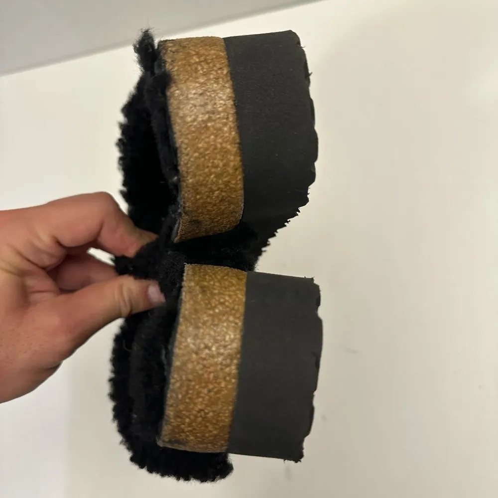 Birkenstock Papillio Daytona Shearling Teddy Platform Two-Strap Sandal Size 38 - Image 8