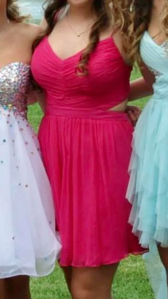 Marciana Hot Pink Mini Dress - Image 3