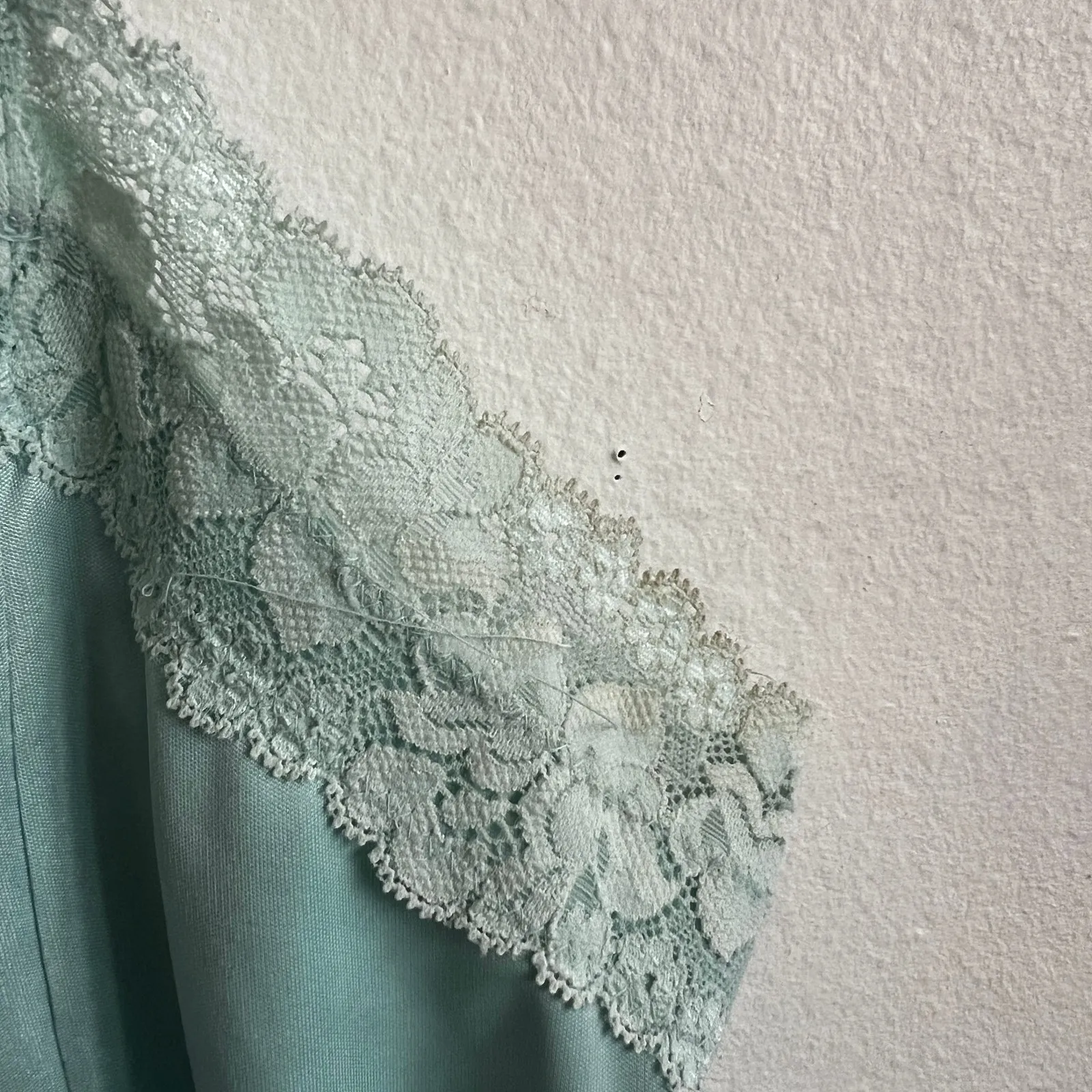 Vintage Lace‎ Trim Tank Top, Coquette Y2K Fairycore 2000s Pastel Soft Girl Large Blue - Image 7