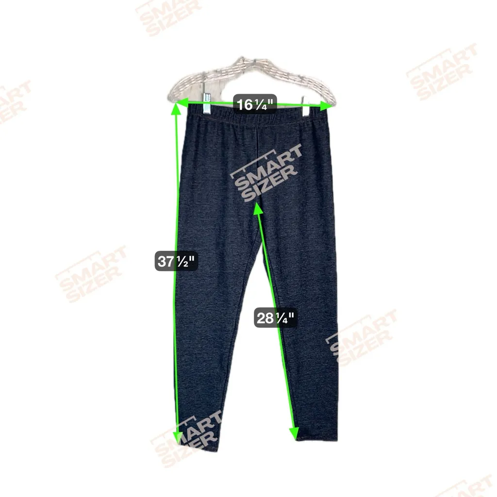 No Boundaries Ankle Leggings Pants Women's Medium Blue Pull On Denim Casual NWT - Image 5