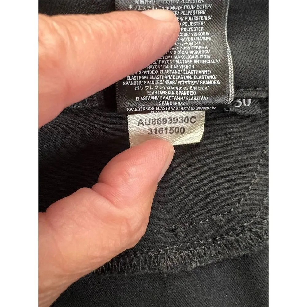 7 For All Mankind Blair High Waist Ankle Skinny Jeans Black Size 30 Wome… - Image 9