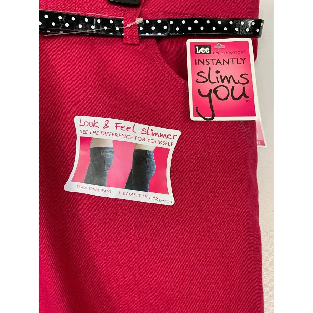 Lee Modern Motion Women's Fuchsia Classic Fit Capri - Image 3