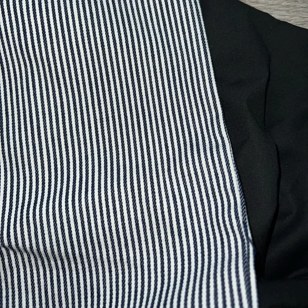 NWT Loft Outlet Skinny Ankle Nautical Stripe Jeans | Dark Navy Blue | 4 - Image 8