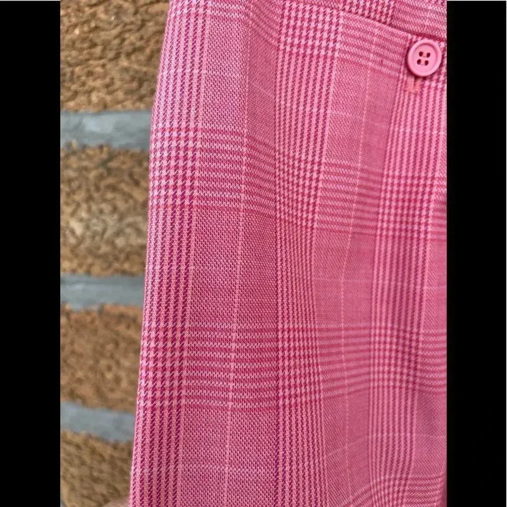 & Other Stories Belted Plaid Kick Flare Trousers 0 - Image 10