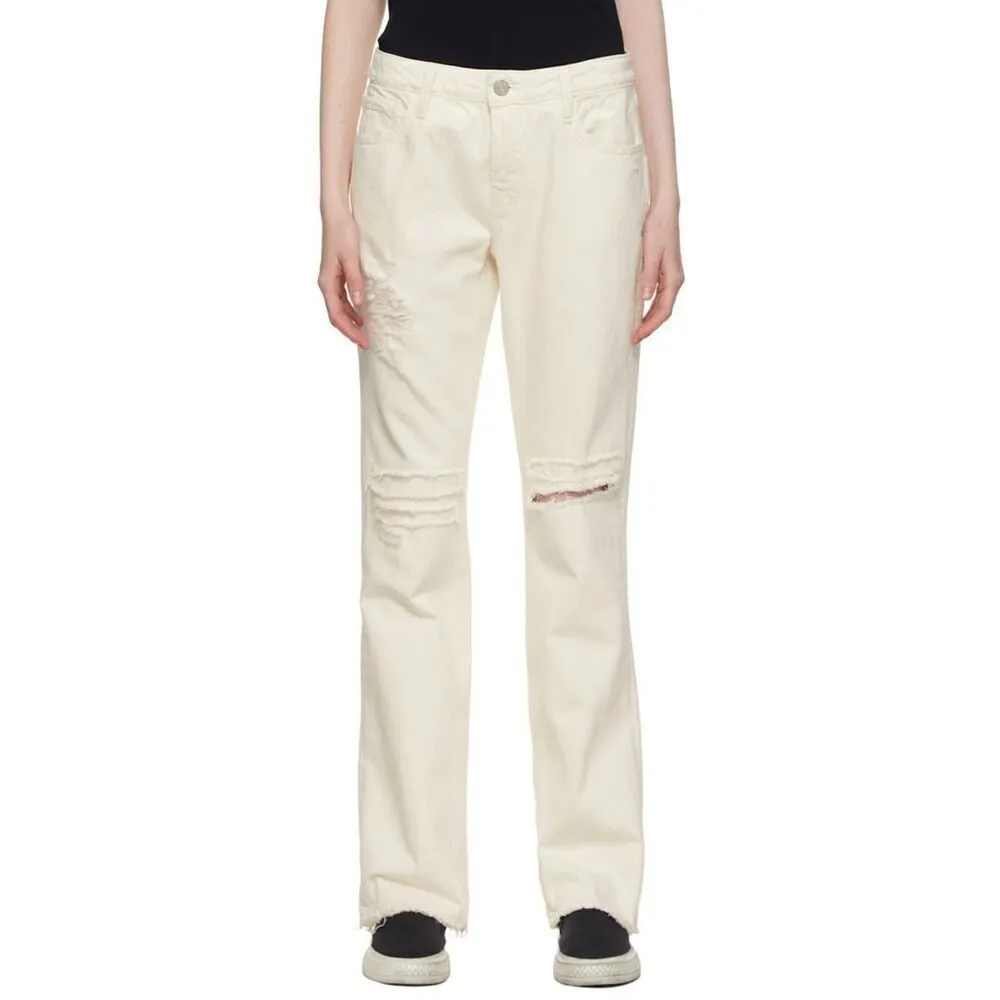 Frame Off White The‎ Low Boot Distressed Jeans Size 29 - Image 13