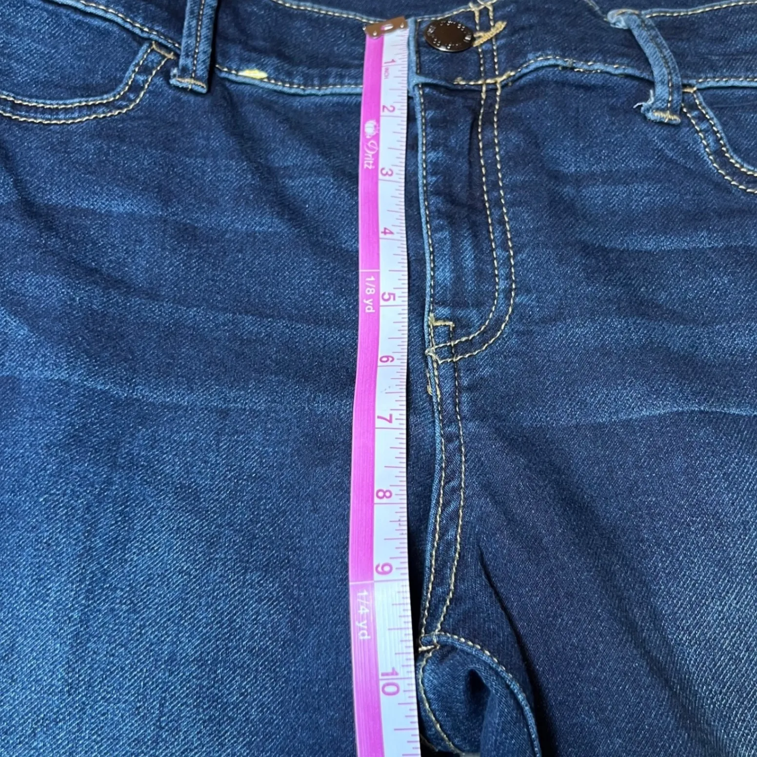 Juicy Couture Los Angeles Skinny Blue Jeans Womens 10 Denim Stretch Casual - Image 15