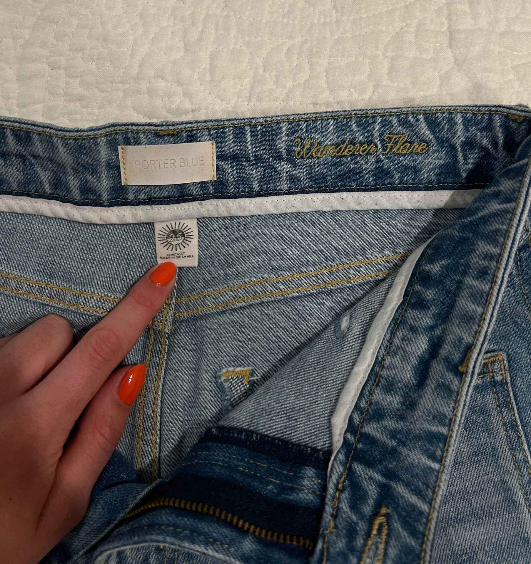 Porter Blue Flare Jeans Size 25 - Image 3