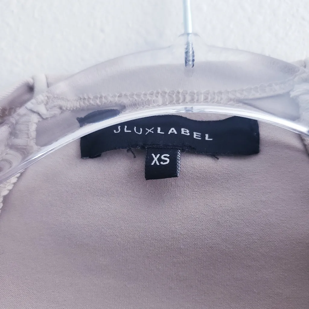 JLuxlabel Cream Long Sleeve Bodysuit Half Zip Closure - Image 8