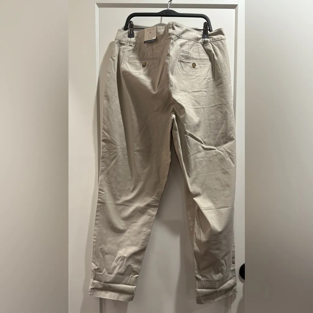 Talbots Womens Khaki the weekend Chinos Size 12 - Image 4