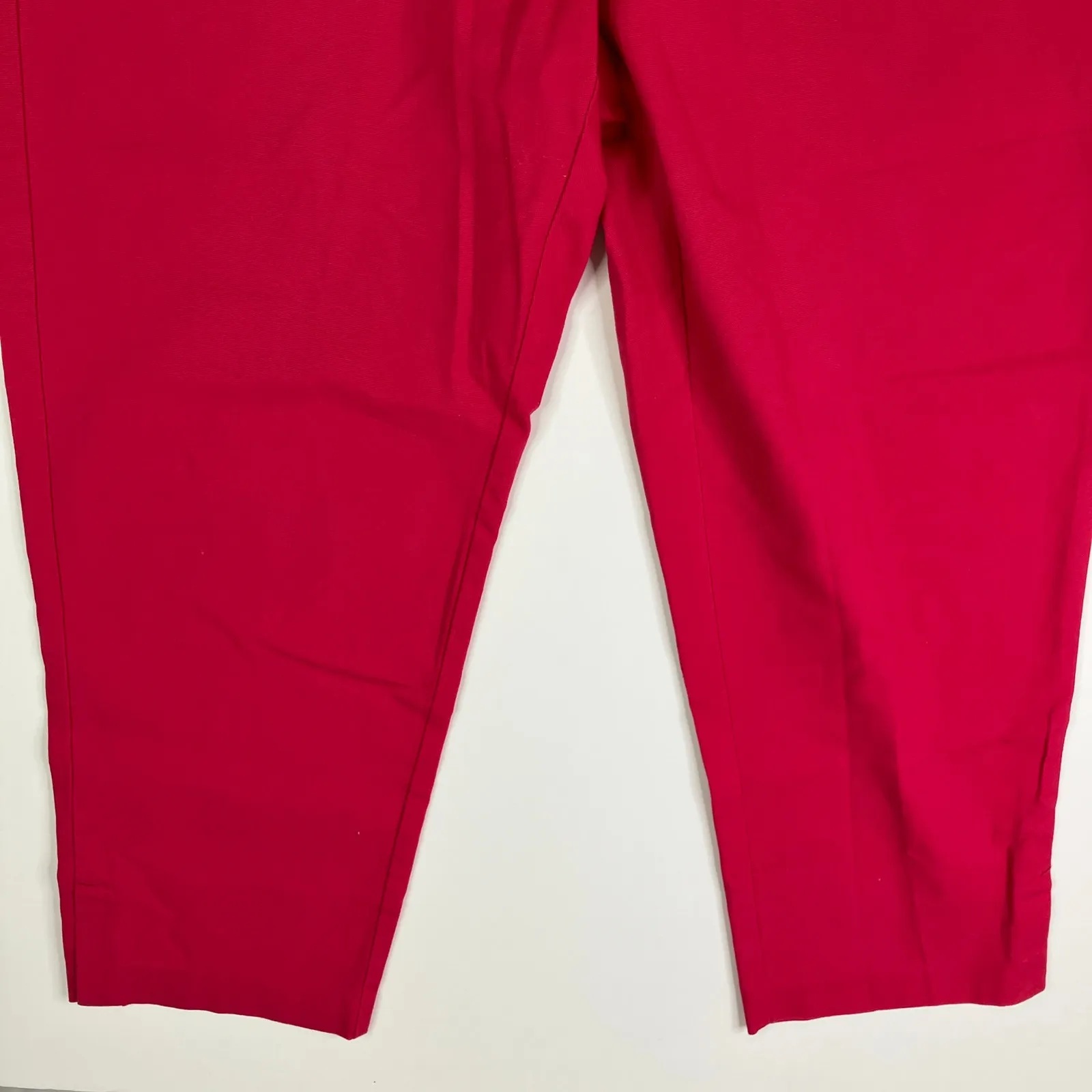 Talbots | Straight Bright Pink Chino Pants Cotton 2% Spandex Womens 12 - Image 2