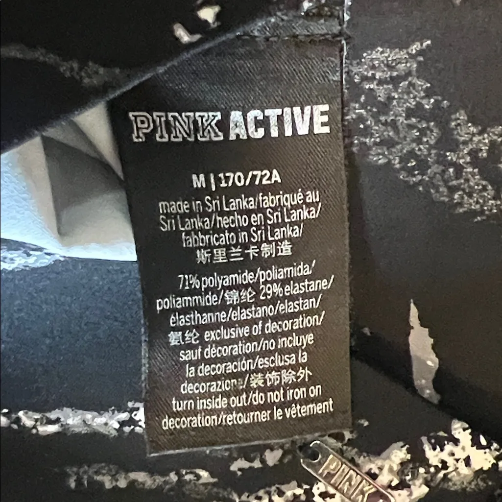 Victorias Secret PINK Active Compression V Legging High Waist Full Length Med - Image 4