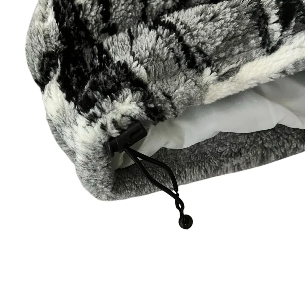 Vintage Glacier Gear Outdoor Faux Fur Zip Front Jacket, Sz M White Size M - Image 11