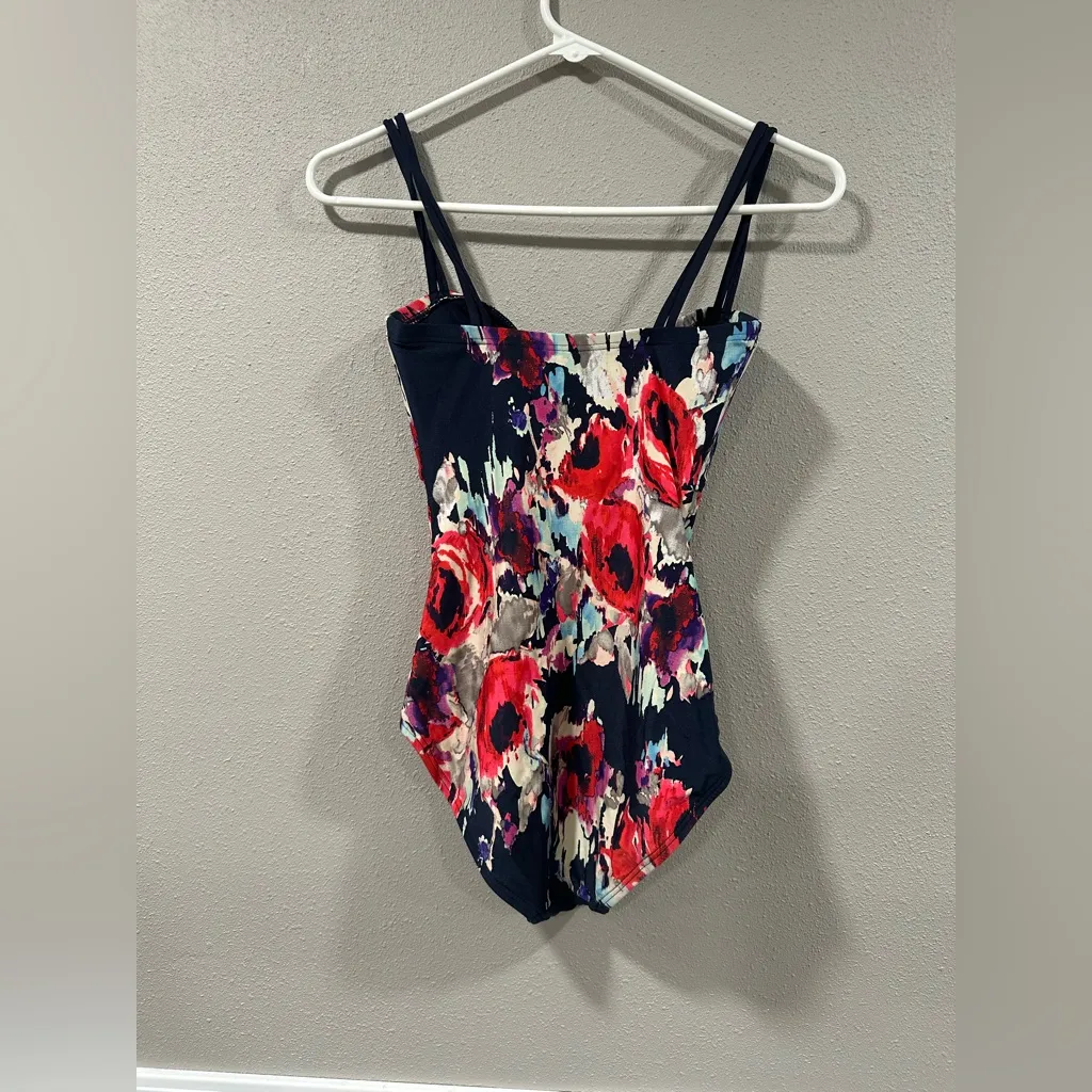 Revolve Kate Spade New York Double Strap Peep Hole Swimsuit In Rich Navy - Image 4