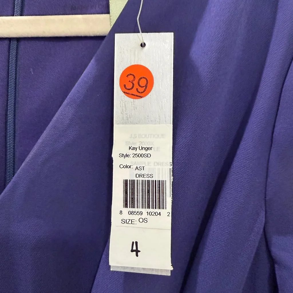 NEW Kay Unger Navy jumpsuit size 4 - Image 4