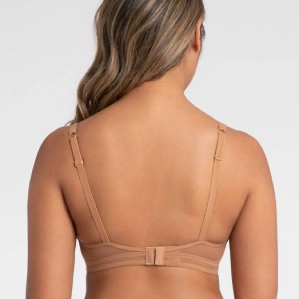 LIVELY Women's Leopard Print Mesh Trim Bralette - Image 2