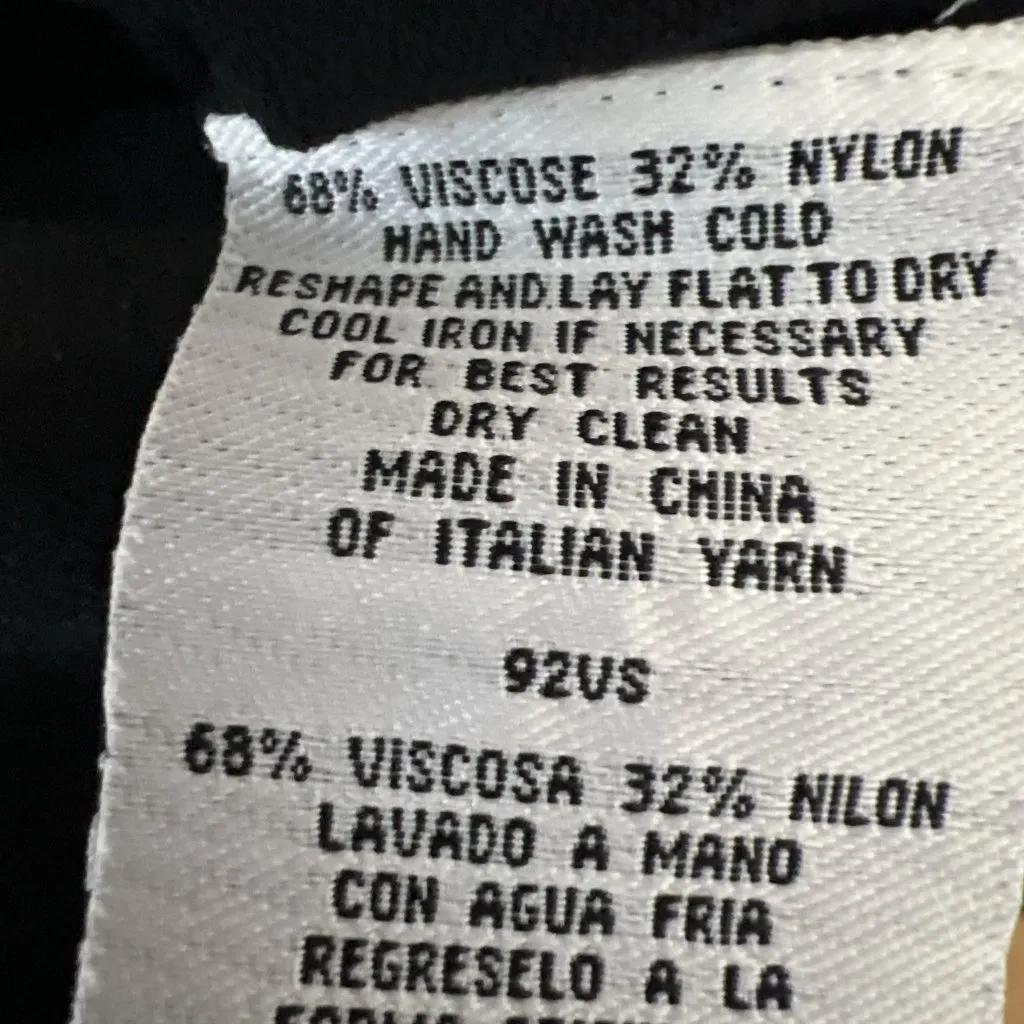 Eileen Fisher Size 1X Black Viscose Crepe Jersey Flared Skirt Elastic Waist - Image 6