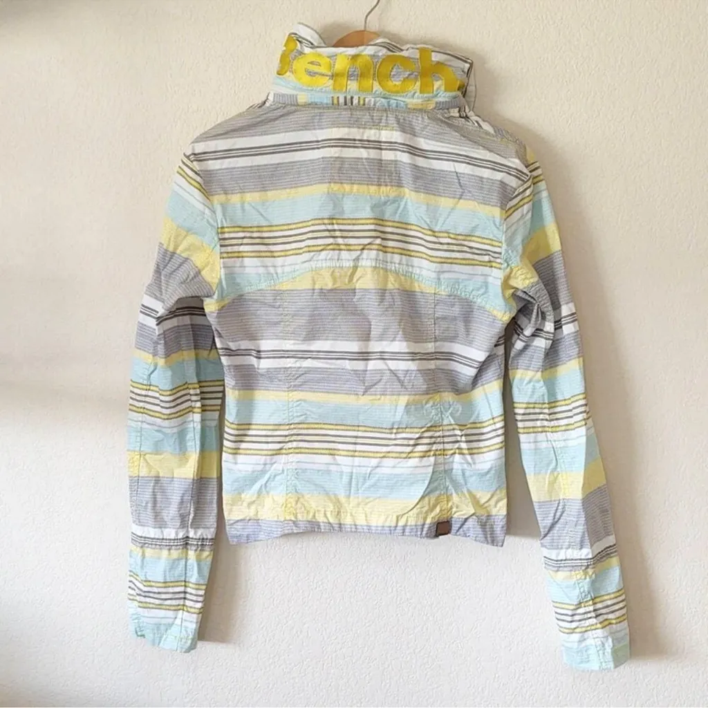 Bench . Bbq Jacket, Pastel Stripes, Juniors Sz Large - Image 3