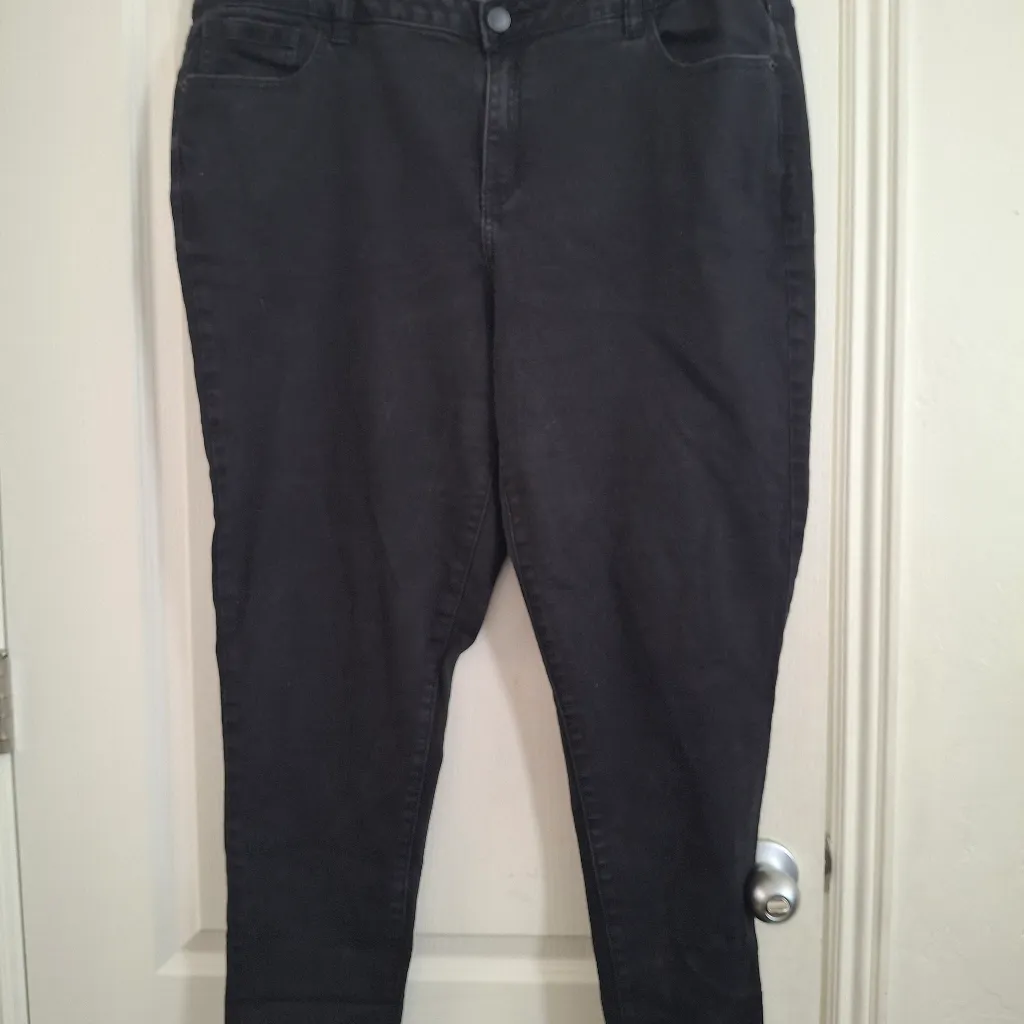 Lane Bryant Black Women's Jeans Sz 20 - Image 4