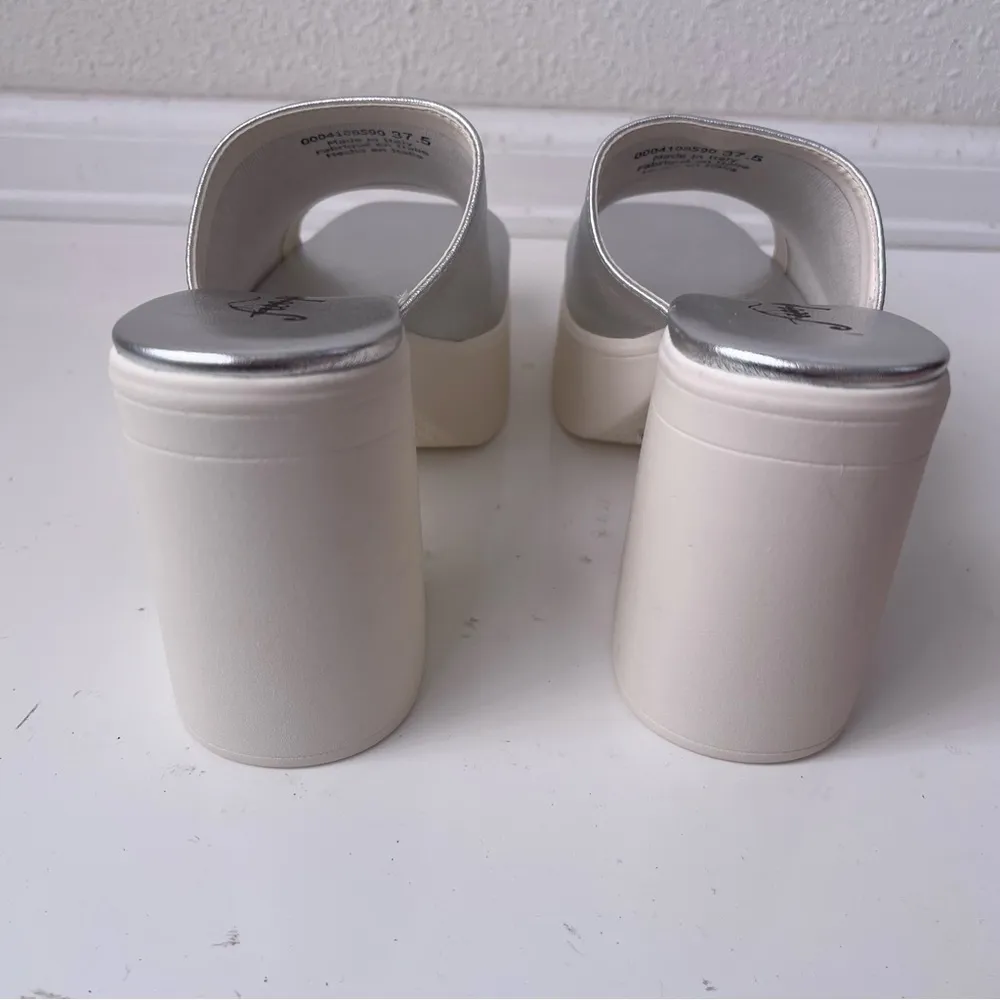 Jeffrey Campbell Silver Platform Heels - Image 4