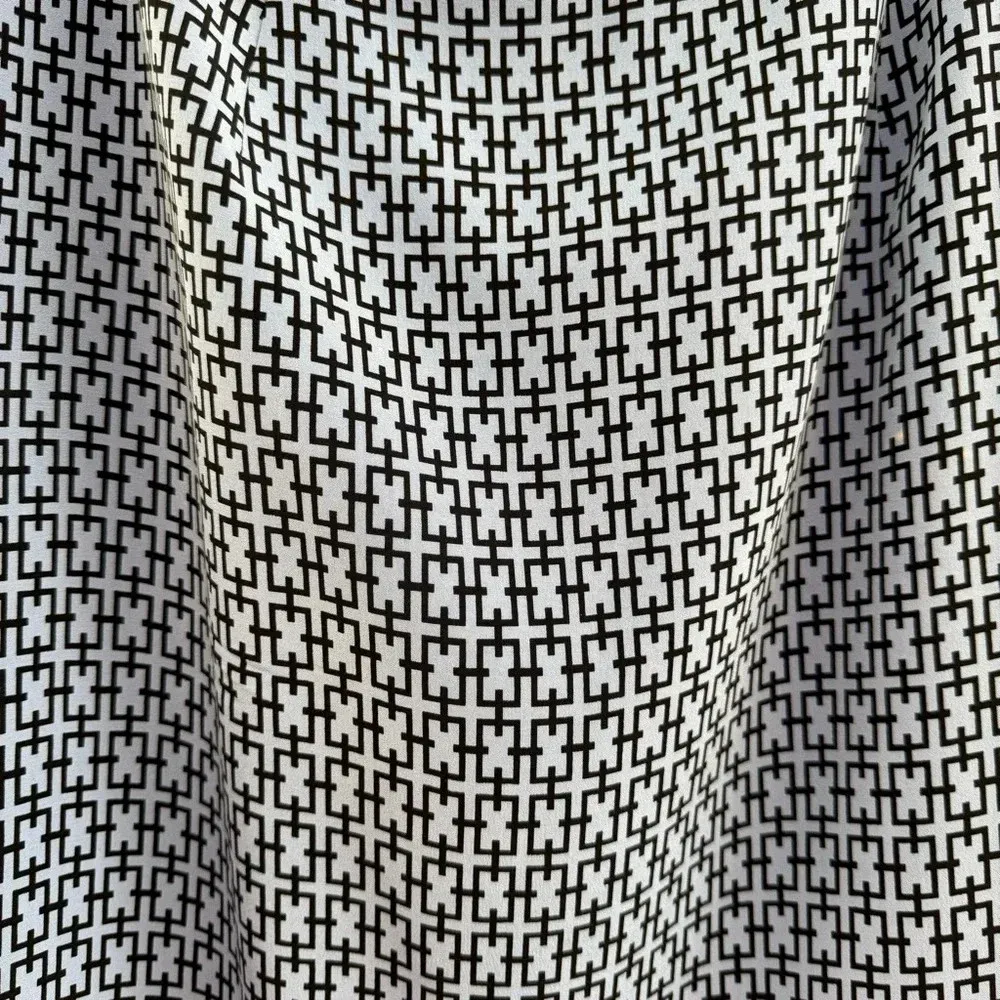 Sandra King Silk Skirt Size 10‎ EUC Career Blue - Image 4